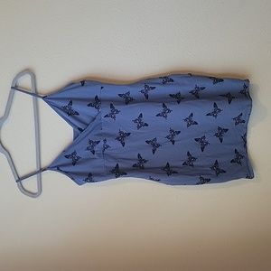 BLUE summer Wildfable dress with Black butterflys 🦋 XXL